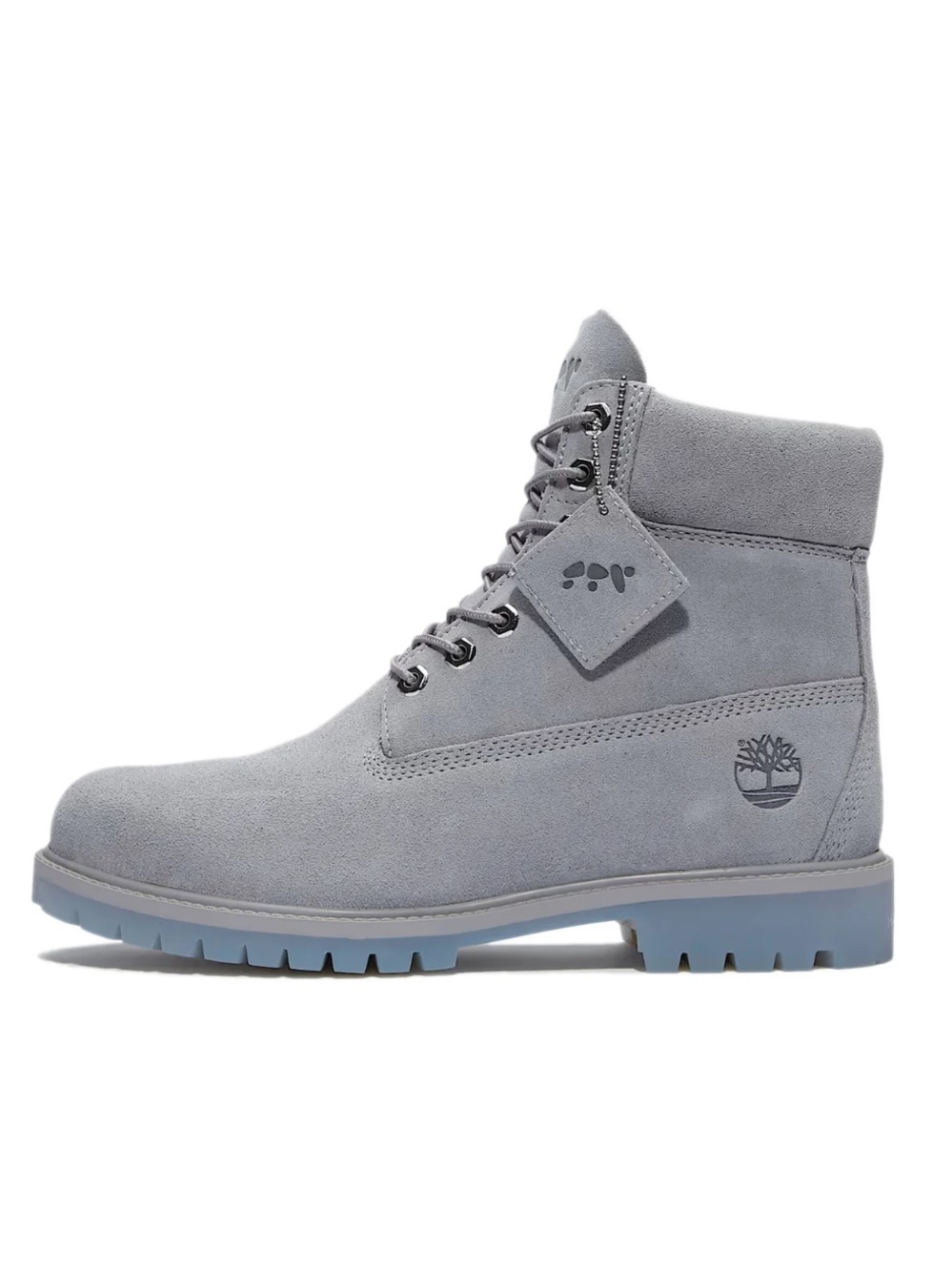Ice Studios x Timberland Grey Suede Boots
